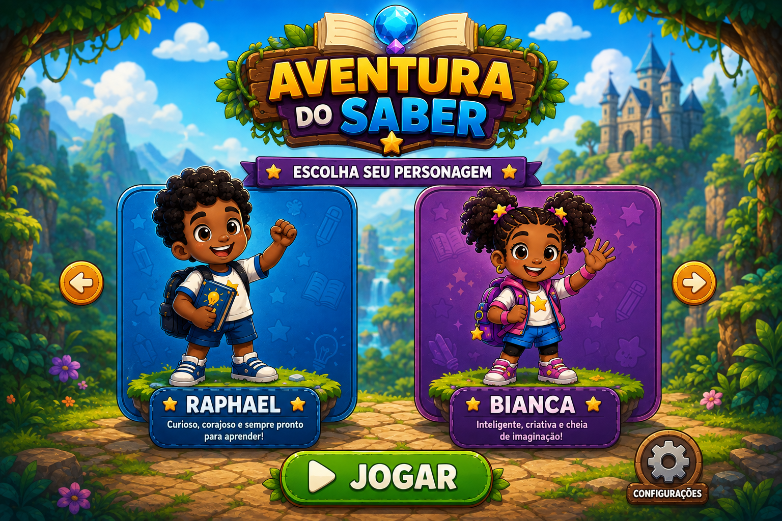 Seleção de personagens