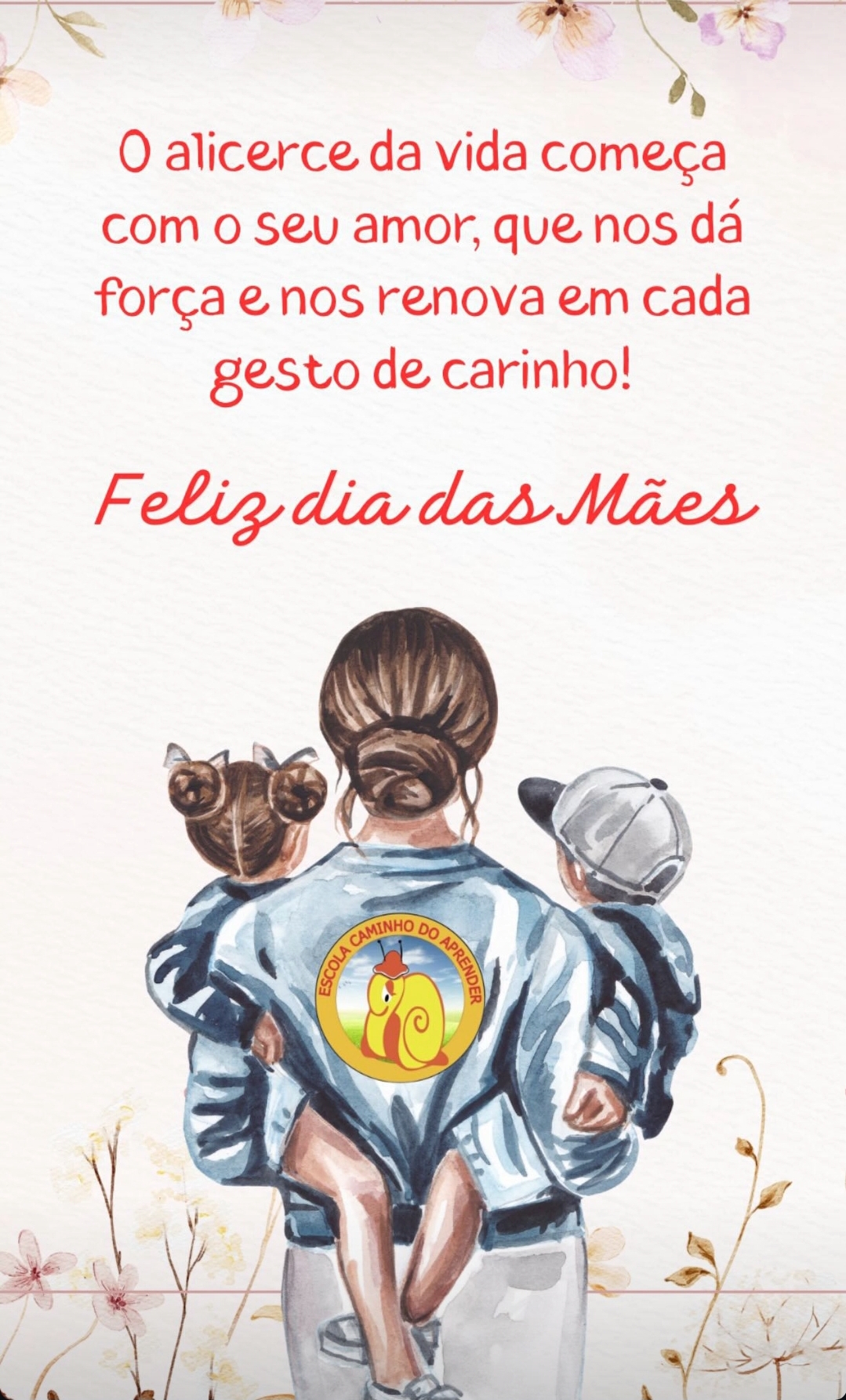 Feliz dia das mães 