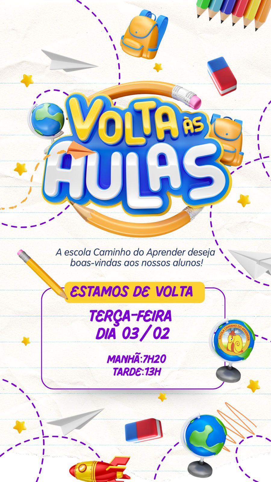 Volta as aulas 